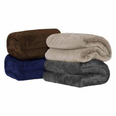 Cobertor Casal Manta Microfibra Fleece 01 Peça - Paulo Cezar Enxovais,