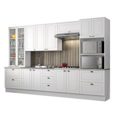 Cozinha Completa Americana 6 Peças Com Torre Quente 2 Fornos Branco - Móveis Henn Branco