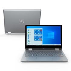 Notebook Positivo Duo C464A Celeron Dual Core, 12&quot;, Windows 10, 4GB RAM, 64GB, Cinza