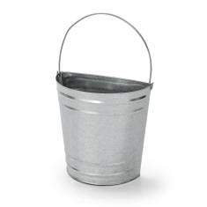 Floreira Vaso De Parede Em Metal Galvanizado 19,5 Cm