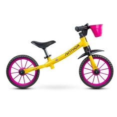 Bicicleta Infantil Equilíbrio Balance Drop Gardenamarela - Nathor