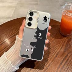 Para Samsung Galaxy S24 S23 S 24 23 Ultra FE Plus Note20 Note 20 Ultra S24Ultra S23Ultra S23FE Capa de telefone fofa, branca, para Samsung S23 Ultra