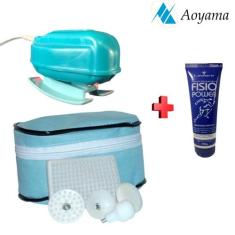 Massageador Elétrico Vibratório 40w de Potência + Pomada Fisio Power -