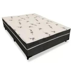 Cama Box Bau Conjugada Espuma Dupla Viuvo Corino (110Kg - 1.28X1.88X56)