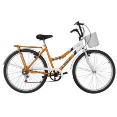 Bicicleta Aro 26 Ultra Bikes New Summer Bicolor 6 Marchas, Laranja, Br
