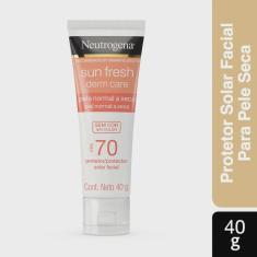 Protetor Solar Facial Neutrogena Sun Fresh Dry Skin Sem Cor FPS70 40g