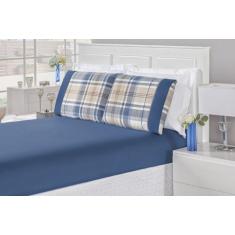 Jogo de Cama Naturale Casal Queen 03 peças 200 fios matelado estampado