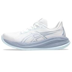 ASICS Tênis de corrida feminino Gel-Cumulus 26, Branco/Cinza frio, 40