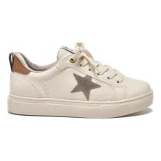 Tenis Feminino Via Marte Estrela Brilho Plataforma-Feminino