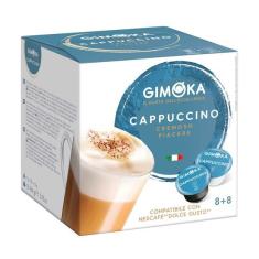 Cápsula de café compatível com dolce gusto cappuccino 16 cápsulas - gimoka