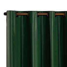 Cortina Blackout PVC corta 100 % a luz 2,80 m x 2,30 m Verde