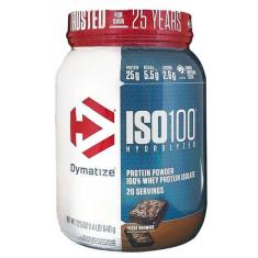 Iso 100 whey hidrolisado 640gr fudge brownie