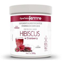 Chá De Hibiscus Solúvel Cranberry 200G Apisnutri