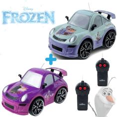 Carrinho de Controle Remoto Snow Machine Roxo e Azul Frozen