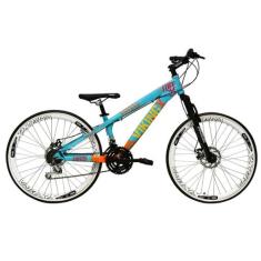 Bicicleta Aro 26 Vikingx Tuff 21v Alumínio Freio a Disco Aros Vmaxx Br