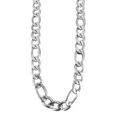 Colar Masculino de Aço Inoxidável Elo 3x1