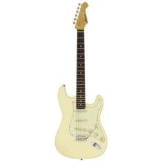 Guitarra Aria Stg-62 Vintage White.