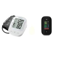 Monitor De Pressão Arterial De Braço + Oximetro Medidor De Saturação Multi HC261