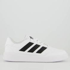 Tênis Adidas Courtblock Branco e Preto-Unissex