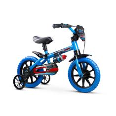 Bicicleta Infantil Aro 12 Com Rodinhas Menino Veloz - Nathor