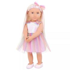 Boneca Our Generation 46cm - Iris Violeta, Cabelos Longos