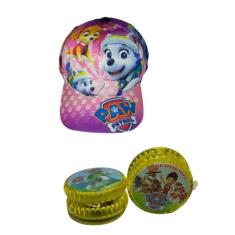 Kit 1 Boné + 1 Ioio Patrulha Canina Marshal Chase Skye Zuma - Original