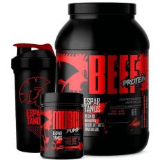 Kit Beef Protein + Pré-Treino Frutas Vermelhas + Shaker-Unissex