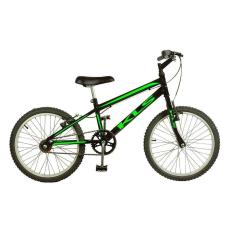 Bicicleta 20 Kls Free Freio V-brake Preto Com Verde