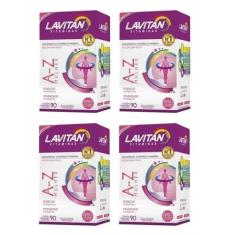 Kit 4Uni Lavitan A-Z Mulher (4X 90 Comprimidos) - Cimed