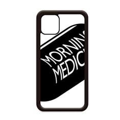 Capa Morning Medicine com citação para iPhone 12 Pro Max para Apple Mini Mobile Case Shell