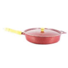 Frigideira Alumínio Fundido Craqueada Cabo De Madeira 26cm - DIVIFORTE