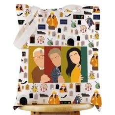 WZMPA Bolsa tiracolo Murders Building Mabel & Oliver & Charles Fans Gift Murder TV Show Bolsa de ombro Mercadoria de crimes reais, Bolsa para 3 pessoas, Large