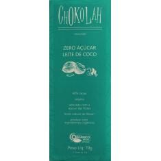 Chocolate ao Leite de Coco Zero Açúcar Orgânico CHoKolaH 70g