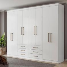Guarda Roupa Casal 8 Portas 6 Gavetas Master - Santos Andirá