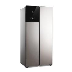 Geladeira Electrolux ES40S Frost Free Side By Side Inverter 431L, Inox