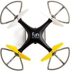 Drone Fun Alcance 50 M 4 Hélices Preto E Amarelo Es253 - Multilaser