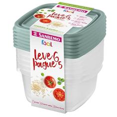 CONJUNTO POTES PLASTICO SORTIDO 800ML