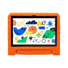 Tablet Infantil Kid Pad Laranja com Controle Parental 6GB de RAM + 128GB + Tela 10.1 pol + Case - Octa Core - NB425 NB425