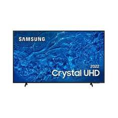 Smart TV Samsung 50 Crystal UHD 4K BU8000, 3 HDMI, 2 USB, Wifi, Bluetooth, Alexa, Google Assistante, Tela Infinita, Preto - UN50BU8000GXZD
