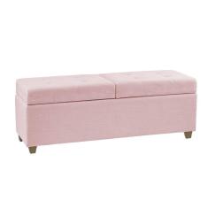Recamier Bau Paris 1,20M Suede Rosa Bebe - Clique Decor