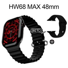 Relogio Smartwatch HW68 Max Series 8 48mm + Pulseira Extra - Wearfit P