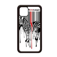 Capa preta vermelha listrada Code Graffiti Pinto para iPhone 12 Pro Max para Apple Mini Mobile Case Shell