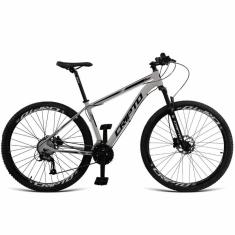 Bicicleta Aro 29 Cripto 27v Alivio Freio Hidraulico Trava K7 - Prata-preto - 19" Prata-preto