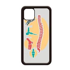 Ilustração de estrutura de esqueleto espinhal para iPhone 11 Pro Max Capa para Apple Mobile Case