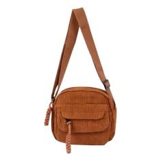 Bolsa Crossbody Pequena Unissex Veludo Passeio Academia 2025 - Shopfis