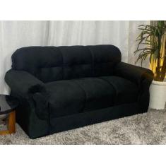 Sofá 3 Lugares Preto 601 Viena - Alpoim