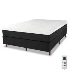 Cama Box e Colchão Magnético Massageador - Therapy Life Compact, Preto