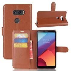 Capa para LG V30, capa carteira flip de couro PU premium com compartimento para cartão, suporte e fecho magnético [capa interna de TPU à prova de choque] Compatível com LG V30