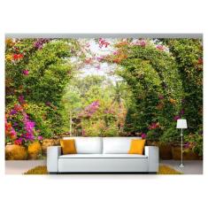 Papel De Parede Jardim Japonês Flores 3D 7,50m² Jjp21 - Você Decora
