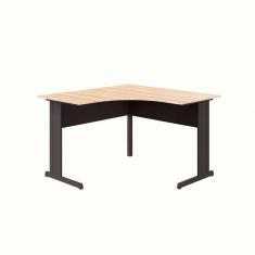 mesa de escritório em l new city calvi e preta 120 cm